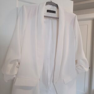 Zara Elegant White Blazer